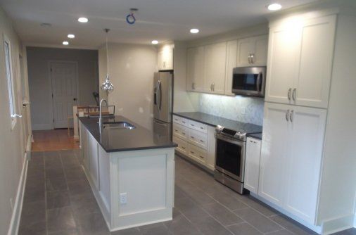 Kitchen Remodeling Project Center Island Sink